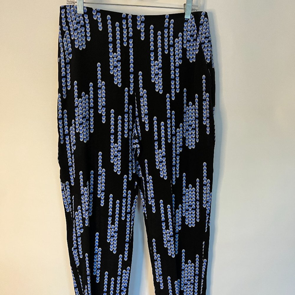 NWT Tucker NYC The High Waist Trouser- Midnight Chandelier in Crepe de Chine